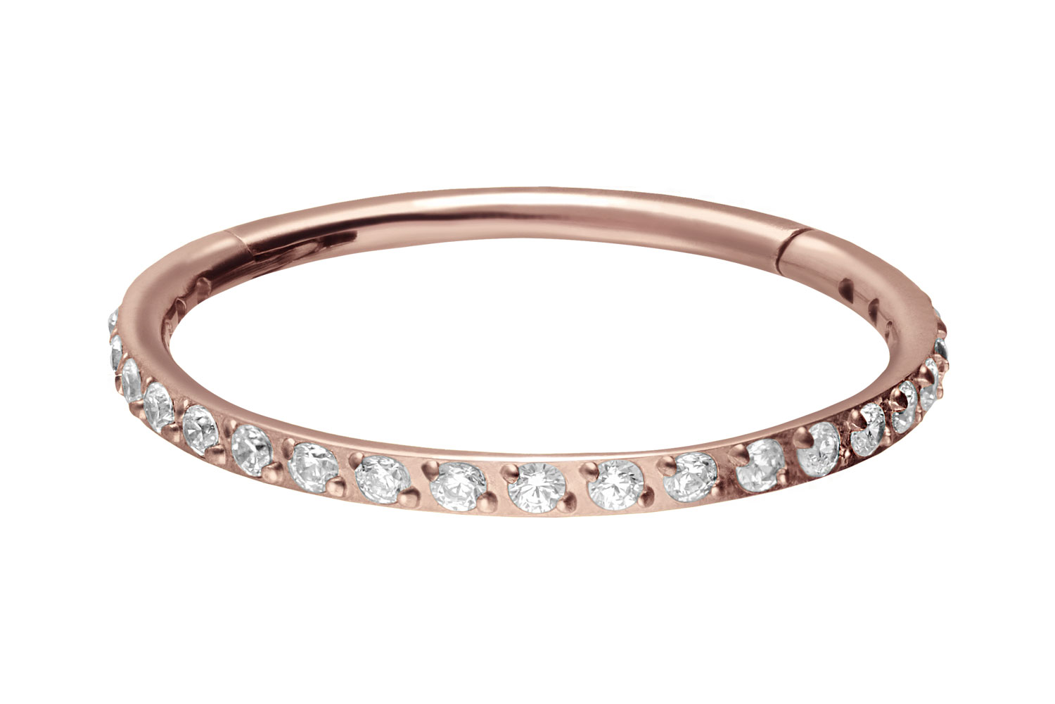 Titan Segmentring Clicker EINGEFASSTE KRISTALLE